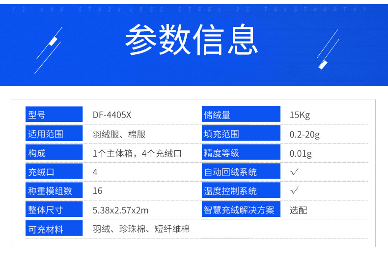 全自动称重绒棉一体机DF-4405X